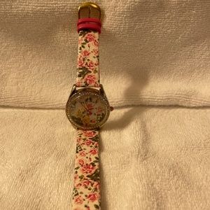 Betsey Johnson floral watch